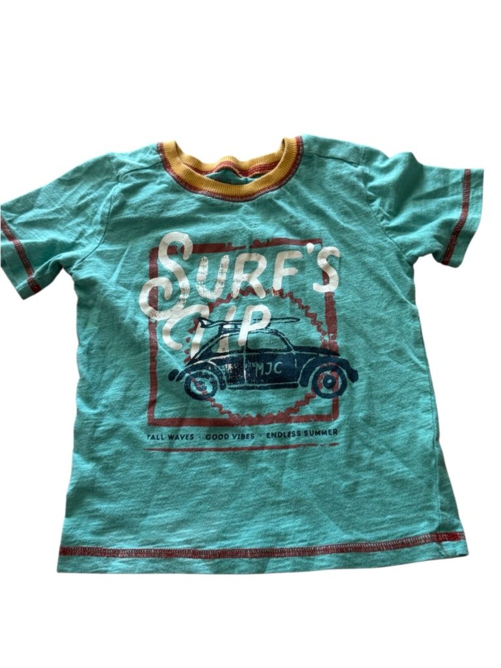 Matilda Jane Toddler Surf’s Up Graphic Tee Size 2 Aqua Blue Short Sleeve